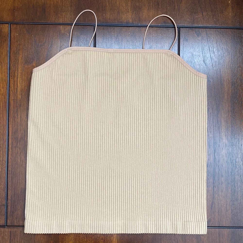 [M/L] Scuplt Knit Cami Top | Tan